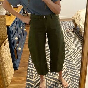 Anthropologie Pilcro Barre Jeans - Olive Green